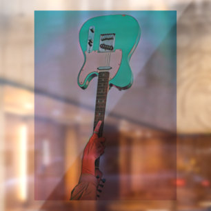 Autocollant Pour Fenêtre OEuvre classique de guitare