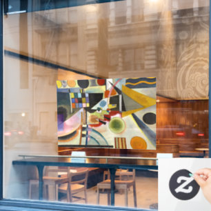 Autocollant Pour Fenêtre Œuvre d'art abstrait de Kandinsky