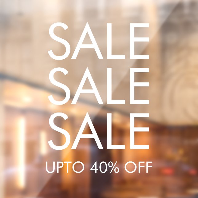 Autocollant Pour Fenêtre Offre spéciale Offre personnalisée Cling de fenêtr (Feuille 2)