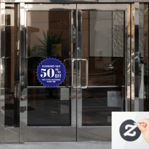 Autocollant Pour Fenêtre Offres et promotions de vente de magasin d'affaire