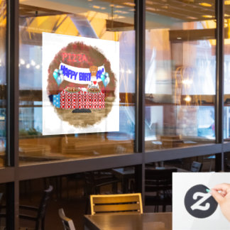 Autocollant Pour Fenêtre Oliver The Otter est 6 Years Old ! Joyeux annivers