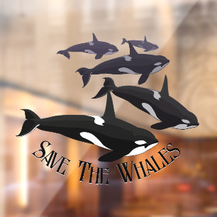 Autocollant Pour Fenêtre Orca Whale Decal Custom Whale Art Window Clin