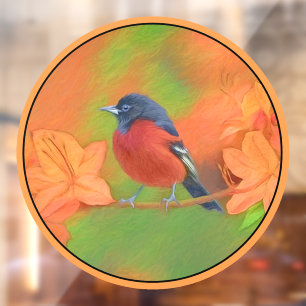 Autocollant Pour Fenêtre Orchard Oriole Songbird Peinture Oiseau original