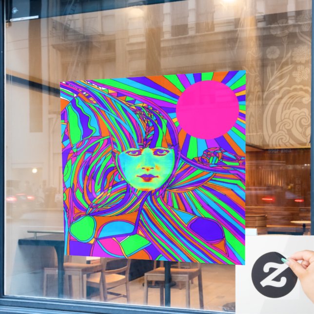 Autocollant Pour Fenêtre Ordinateur Internet (Fenêtre de café)