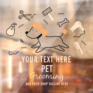 Autocollant Pour Fenêtre Outils de toilettage pour animaux de compagnie per