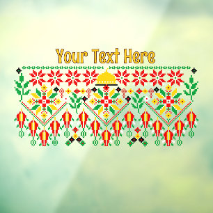 Autocollant Pour Fenêtre Palestine Tatreez Broderie traditionnelle