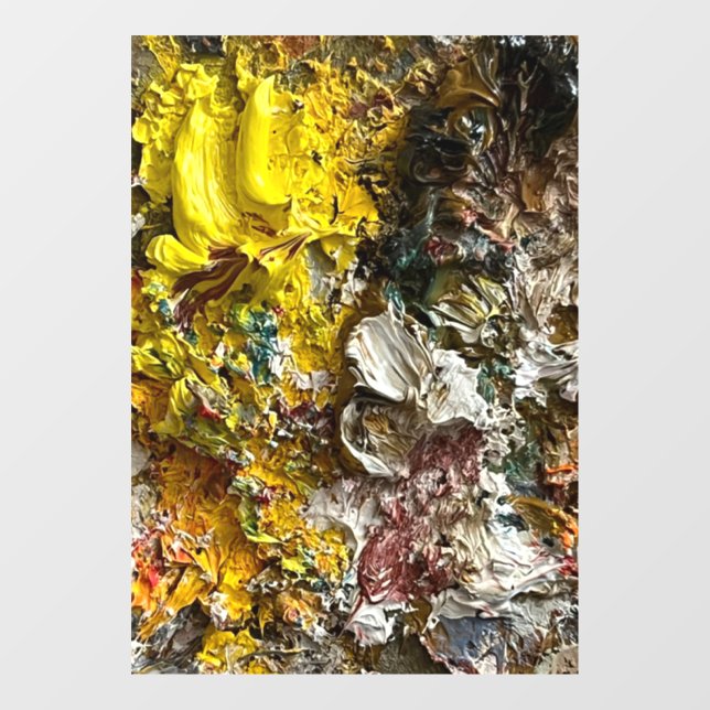 Autocollant Pour Fenêtre Palette de l'artiste #1 (Feuille)