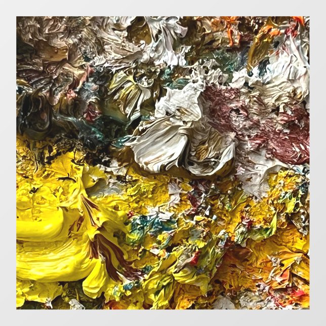 Autocollant Pour Fenêtre Palette de l'artiste #1 (Feuille)