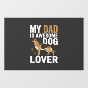Autocollant Pour Fenêtre Papa amateur de chien est formidable