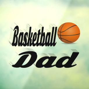 Autocollant Pour Fenêtre Papa de basket-ball