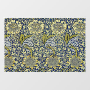 Autocollant Pour Fenêtre Papier Peint Floral William Morris Kennet Bleu Or