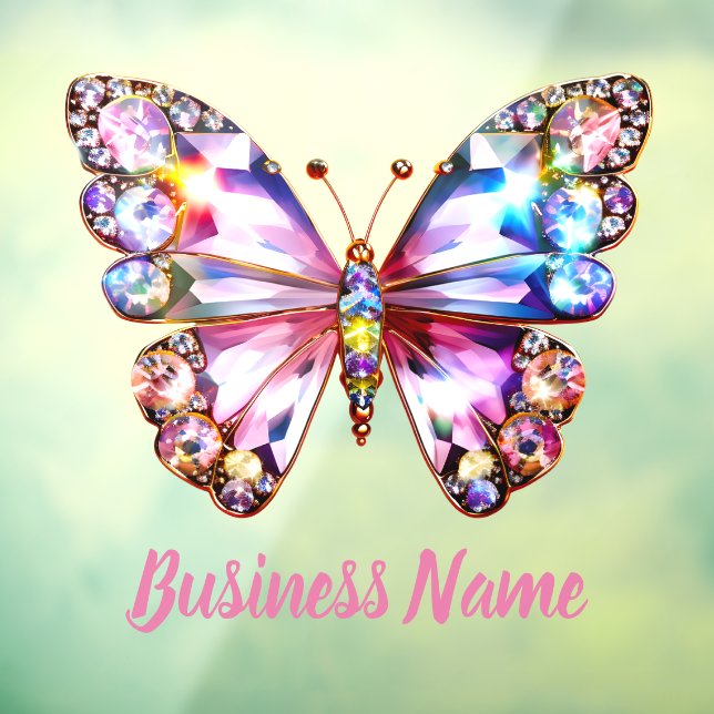 Autocollant Pour Fenêtre papillon coloré (Feuille 3)