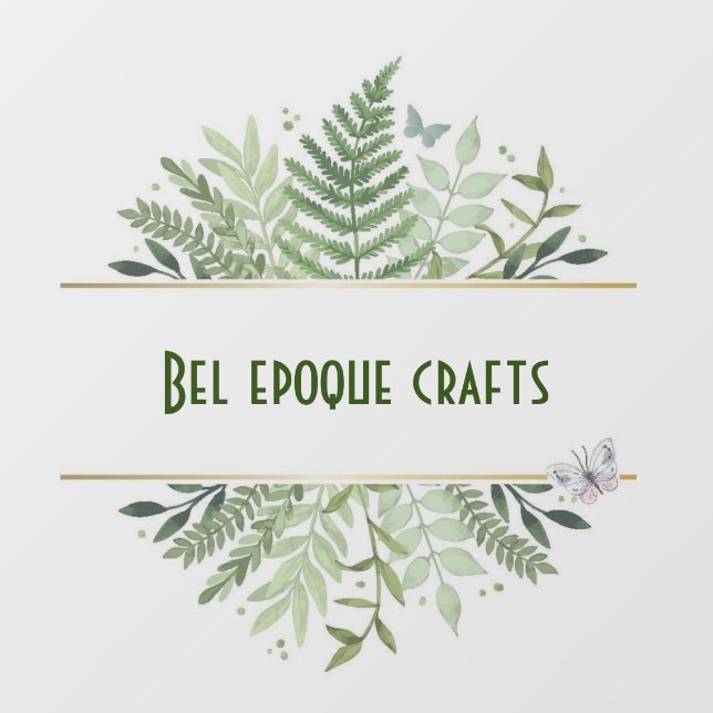 Autocollant Pour Fenêtre Papillons de verdure   (Feuille)