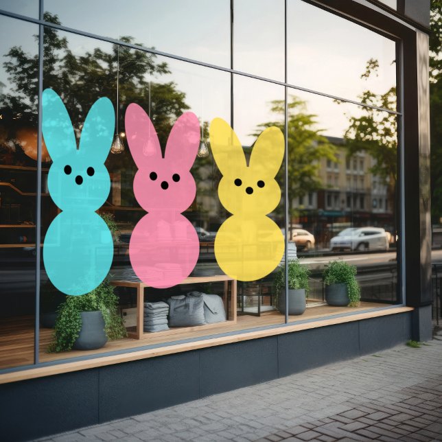 Autocollant Pour Fenêtre Pâques Bunnies Couleur Pop Classer la fenêtre ( Birthday Depot
Easter Bunnies Color Pop Window Cling)