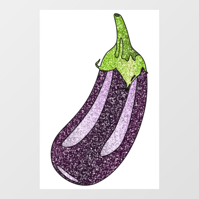 Autocollant Pour Fenêtre Parties scintillant Eggplant (Feuille)