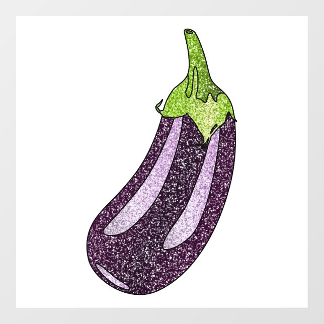 Autocollant Pour Fenêtre Parties scintillant Eggplant (Feuille)