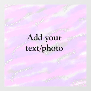 Autocollant Pour Fenêtre Parties scintillant pastel simple coloré ajouter v