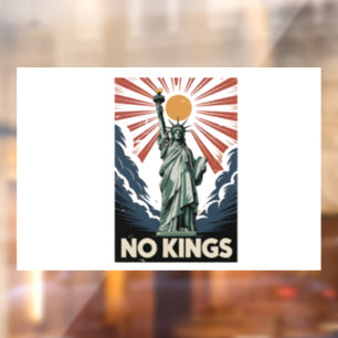Autocollant Pour Fenêtre Pas de rois en Amérique Liberity Status USA Démocr