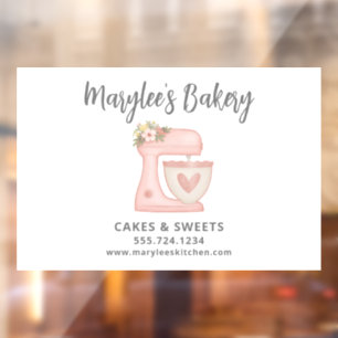 Autocollant Pour Fenêtre Pâtisserie Pâtisserie Pâtisserie Chef Vitrine d'en