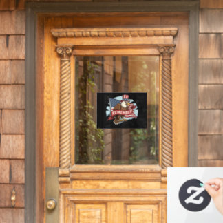 Autocollant Pour Fenêtre Patriotic Eagle "Remember" American Flag Design