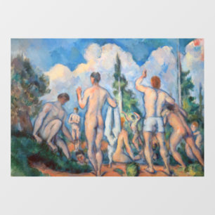Autocollant Pour Fenêtre Paul Cezanne - Baigneurs