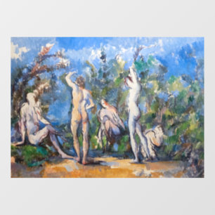 Autocollant Pour Fenêtre Paul Cezanne - Cinq Baigneurs