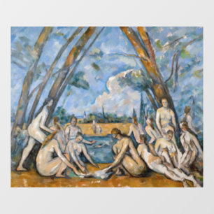 Autocollant Pour Fenêtre Paul Cezanne - Les Grandes Baigneuses