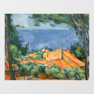 Autocollant Pour Fenêtre Paul Cezanne - L'Estaque aux toits rouges