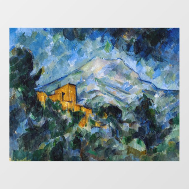 Autocollant Pour Fenêtre Paul Cezanne - Mont Saint-Victoire & Château Noir (Feuille)