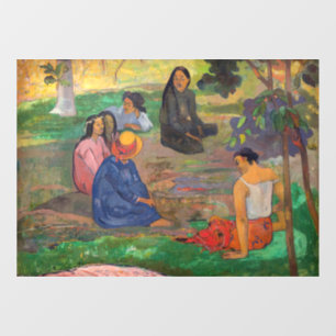 Autocollant Pour Fenêtre Paul Gauguin - La Conversation / Les Parau Parau