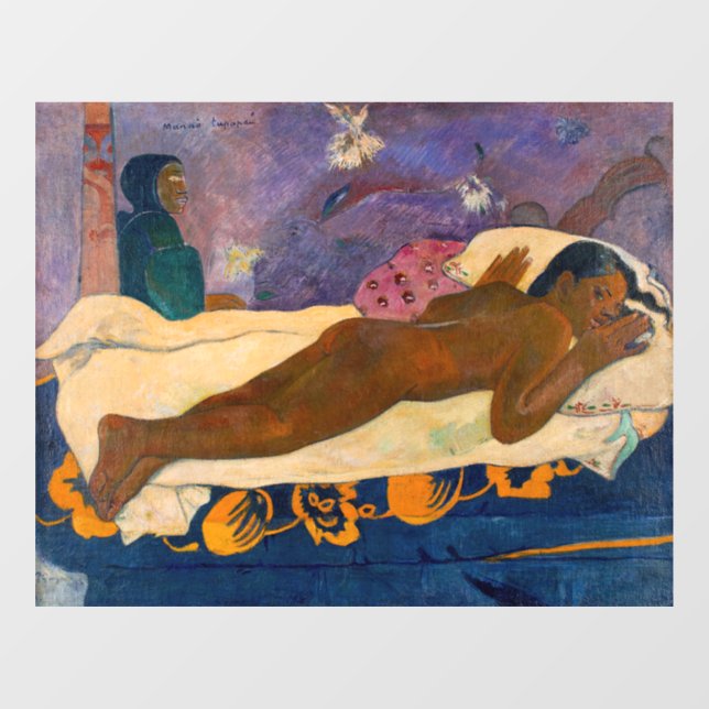 Autocollant Pour Fenêtre Paul Gauguin - L'Esprit des morts à regarder (Feuille)