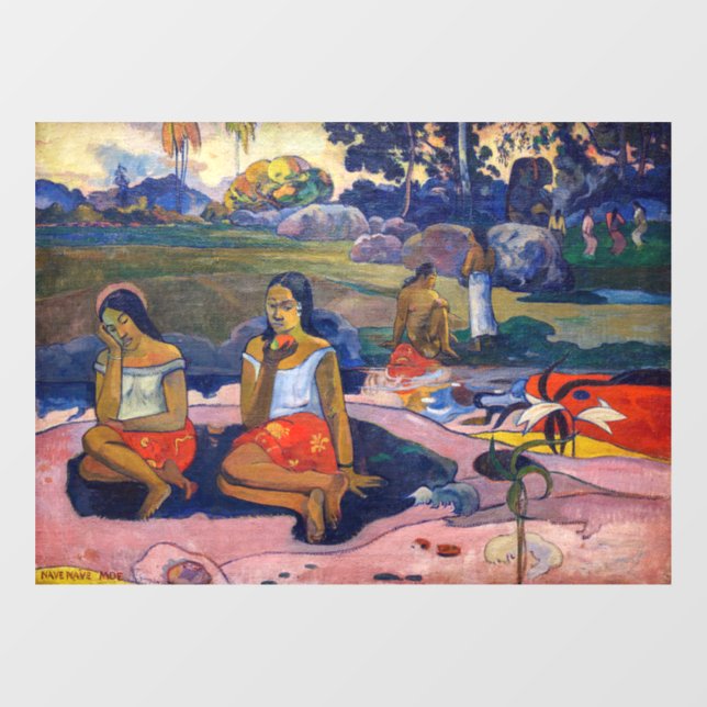 Autocollant Pour Fenêtre Paul Gauguin - Printemps sacré, Rêves doux (Feuille)