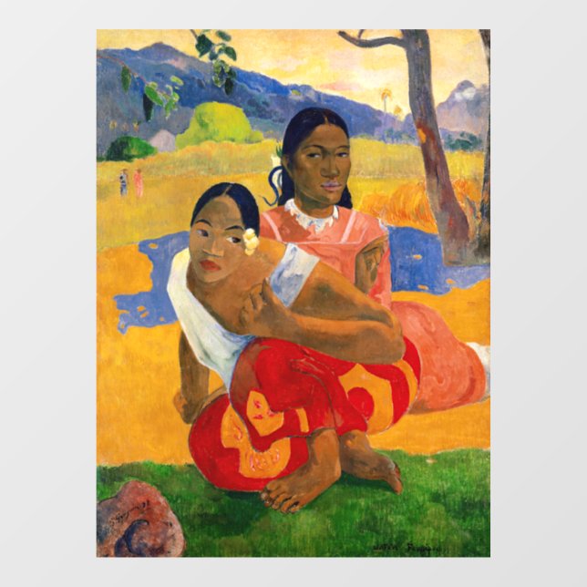 Autocollant Pour Fenêtre Paul Gauguin - Quand Vous Marierez-Vous ? (Feuille)