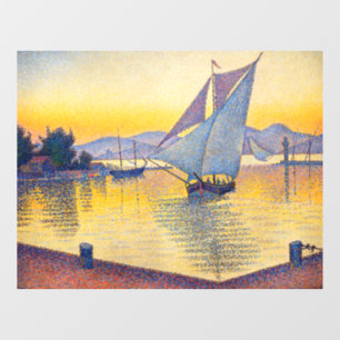 Autocollant Pour Fenêtre Paul Signac - Le Port au coucher du soleil, Opus 2
