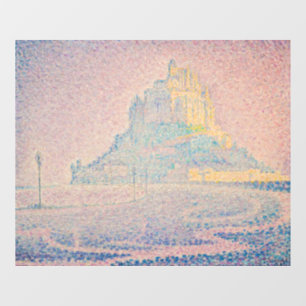 Autocollant Pour Fenêtre Paul Signac - Mont Saint Michel, Brume et Soleil