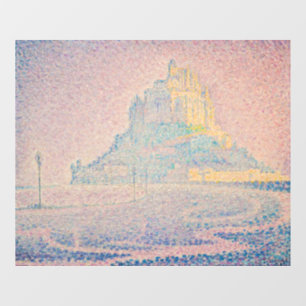 Autocollant Pour Fenêtre Paul Signac - Mont Saint Michel Fog et Soleil