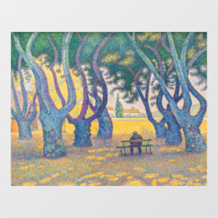 Autocollant Pour Fenêtre Paul Signac - Place des Lices, Saint-Tropez