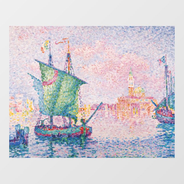 Autocollant Pour Fenêtre Paul Signac - Venise, Le Nuage Rose (Feuille)