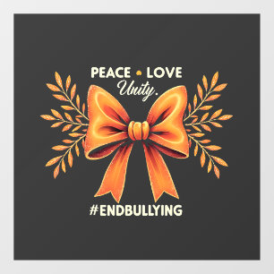 Autocollant Pour Fenêtre Peace Love Unity End Violence