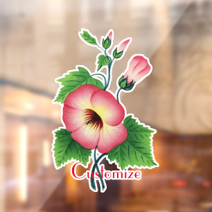 Autocollant Pour Fenêtre Pearly Pink Flowers Thunder_Cove