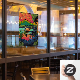 Autocollant Pour Fenêtre Pêche Poisson Emprunter Les Sports Pêcheurs Lure