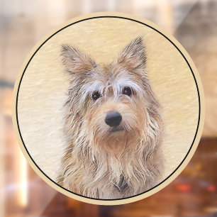 Autocollant Pour Fenêtre Peinture Berger Picard - Joli art original chien