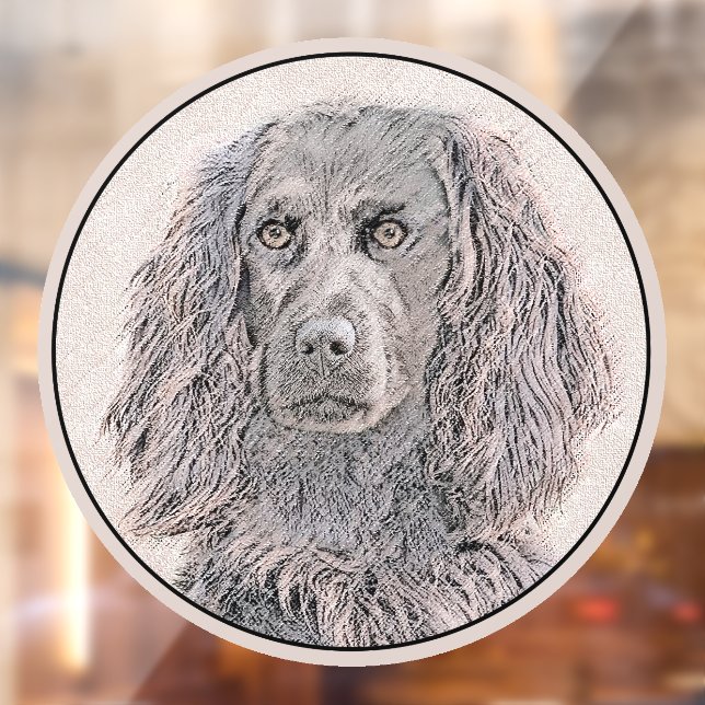 Autocollant Pour Fenêtre Peinture de Boykin Spaniel - Art Original Mignon d (Feuille 2)