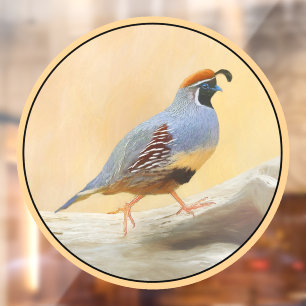 Autocollant Pour Fenêtre Peinture de colin de Gambrel - Art original d'oise
