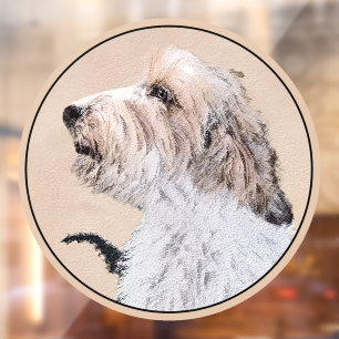 Autocollant Pour Fenêtre Peinture de Petit Basset Griffon Vendéen - Art Can