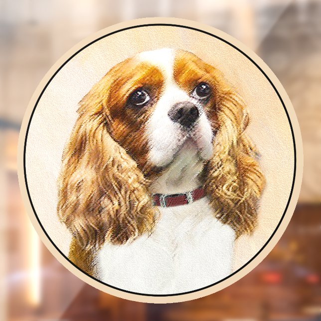 Autocollant Pour Fenêtre Peinture originale Cavalier King Charles Spaniel (Feuille 2)