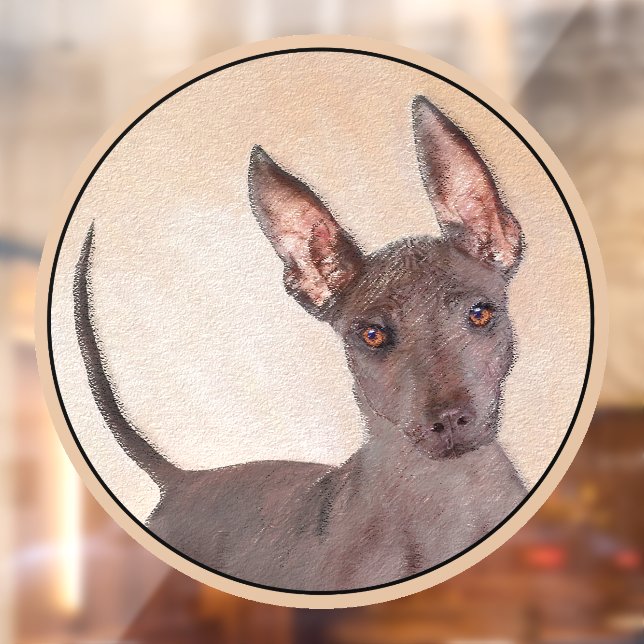 Autocollant Pour Fenêtre Peinture Xoloitzcuintli - Cute Original Chien Art (Feuille 2)
