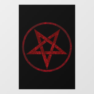 Autocollant Pour Fenêtre Pentagram Red Devil