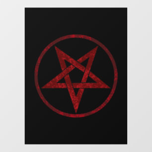 Autocollant Pour Fenêtre Pentagram Red Devil