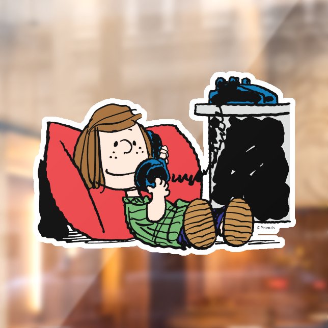 Autocollant Pour Fenêtre Peppermint Patty sur le téléphone (Feuille 2)